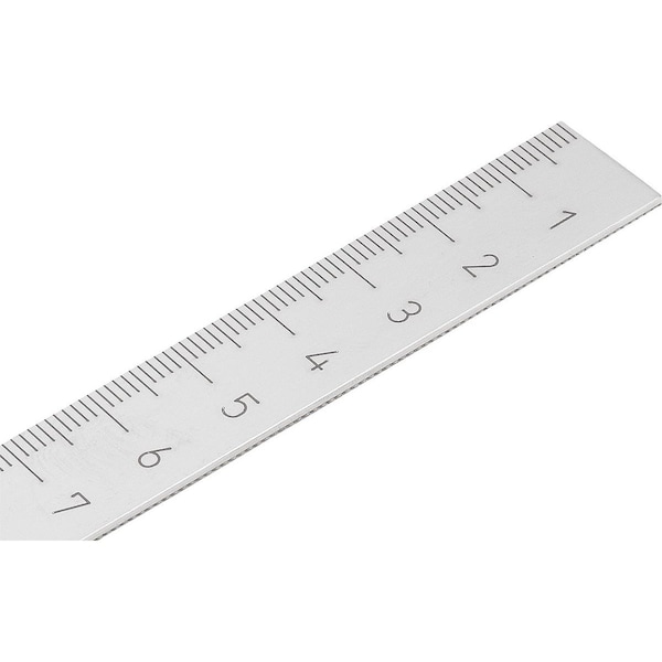 Scale Self Adhesive, Vertical L=1000 15X1, T=1 Mm, Stainless Bright, Zero Point Top, Scale Left